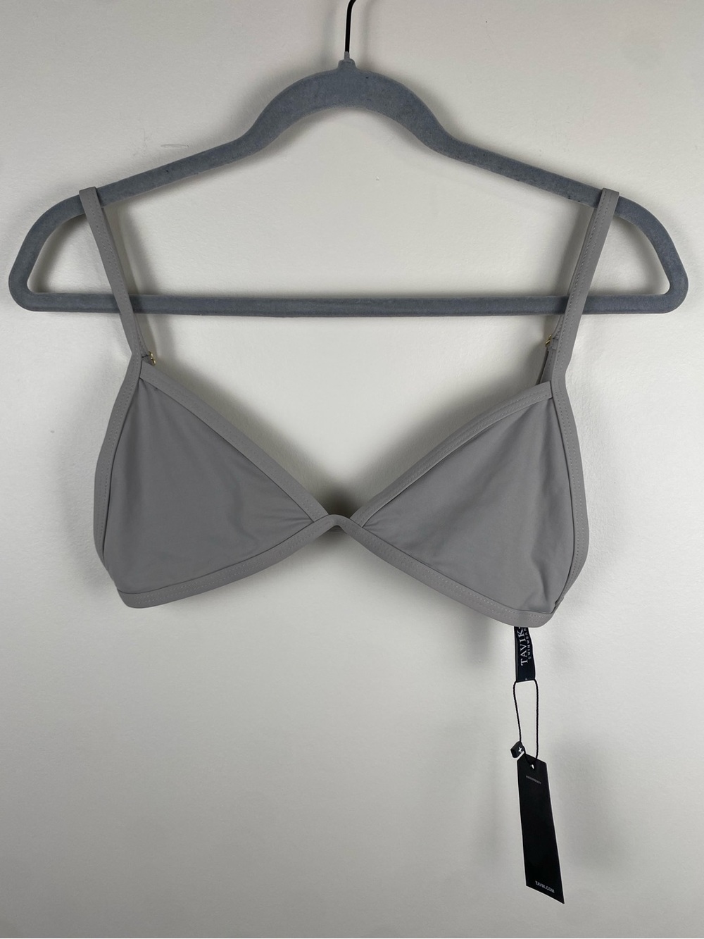 NWT Tavik Gray Bikini Top Large